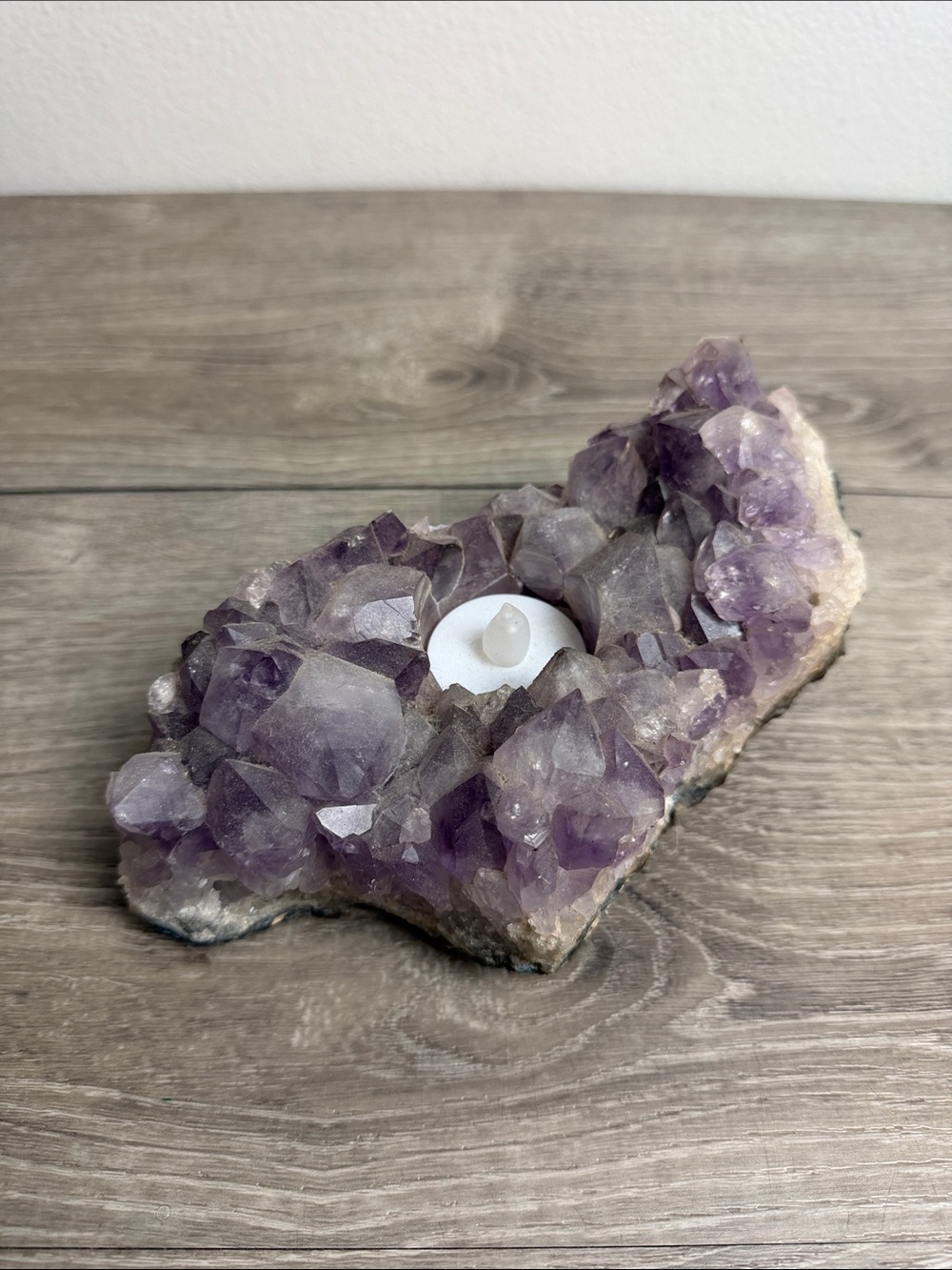 Amethyst Tea Light Candle Holder